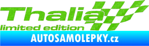 Samolepka Thalia limited edition pravá 3D karbon zelený kawasaki