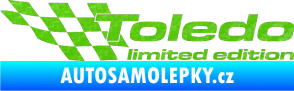 Samolepka Toledo limited edition levá 3D karbon zelený kawasaki