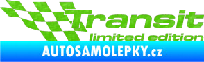 Samolepka Transit limited edition levá 3D karbon zelený kawasaki