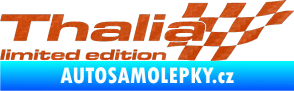 Samolepka Thalia limited edition pravá 3D karbon oranžový