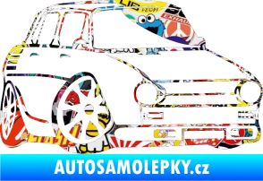 Samolepka Škoda 100 karikatura pravá Sticker bomb