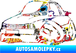 Samolepka Škoda 120 karikatura levá Sticker bomb