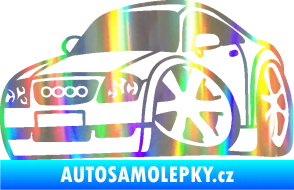 Samolepka Audi TT karikatura levá Holografická