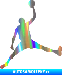 Samolepka Basketbal 016 pravá Holografická