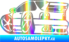 Samolepka BMW e46 karikatura levá Holografická