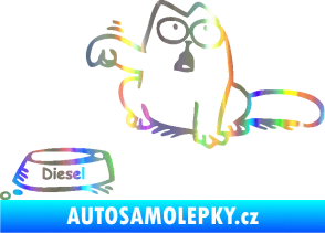 Samolepka Dolej diesel - levá Holografická