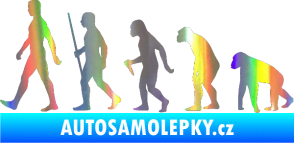 Samolepka Evoluce 001 levá Holografická