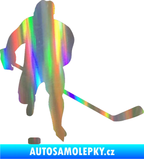 Samolepka Hokejista 008 pravá Holografická