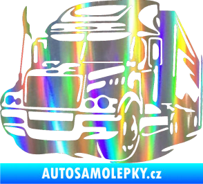 Samolepka Kamion 002 levá nákladní auto Holografická