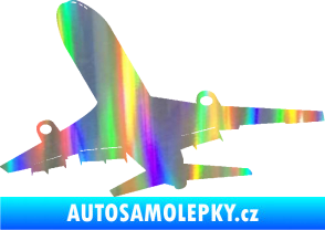 Samolepka Letadlo 007 levá Holografická