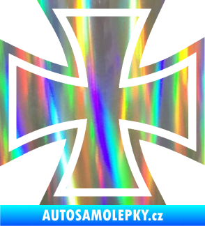 Samolepka Maltézský kříž 001 Holografická
