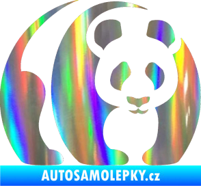 Samolepka Panda 001 pravá Holografická
