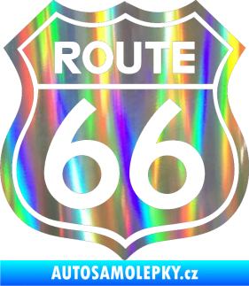 Samolepka Route 66 - jedna barva Holografická