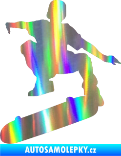 Samolepka Skateboard 004 levá Holografická