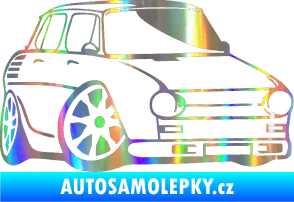 Samolepka Škoda 100 karikatura pravá Holografická