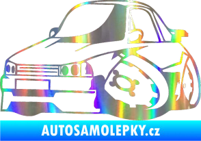 Samolepka Škoda 120 karikatura levá Holografická