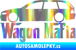 Samolepka Wagon Mafia 002 nápis s autem Holografická