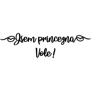 Samolepka Jsem Princezna Vole Autosamolepky Cz Samolepky Na