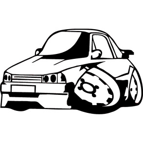 Samolepka Skoda 120 Karikatura Leva Autosamolepky Cz Samolepky