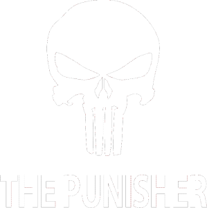 Punisher 002 s nápisem