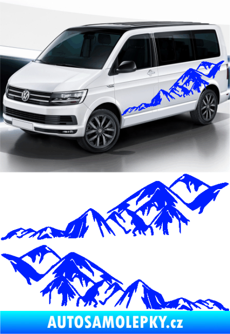 Samolepka Samolepka hory 002 modrá dynamic
