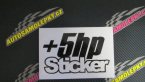 Samolepka + 5 hp sticker 001