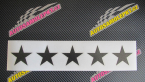 Samolepka 5 star deluxe hvězdy