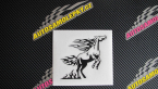 Samolepka Animal flames 001 pravá kůň