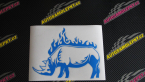 Samolepka Animal flames 049 levá nosorožec