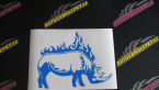 Samolepka Animal flames 049 pravá nosorožec