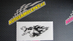 Samolepka Animal flames 090 levá vlk