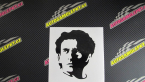 Samolepka Silueta Ayrton Senna levá