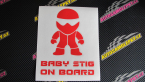 Samolepka Baby stig on board