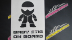 Samolepka Baby stig on board