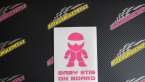 Samolepka Baby stig on board