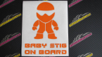 Samolepka Baby stig on board