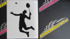 Samolepka Badminton 001 levá
