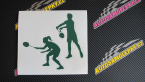 Samolepka Badminton team levá