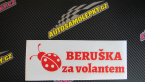 Samolepka Beruška za volantem