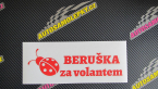 Samolepka Beruška za volantem