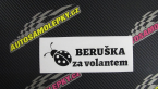 Samolepka Beruška za volantem