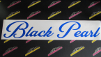 Samolepka Black pearl nápis