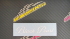 Samolepka Black pearl nápis