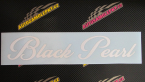 Samolepka Black pearl nápis