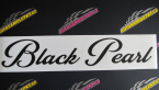 Samolepka Black pearl nápis
