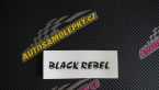 Samolepka Black Rebel nápis
