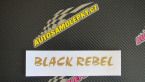 Samolepka Black Rebel nápis