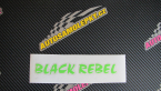 Samolepka Black Rebel nápis