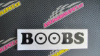 Samolepka Boobs nápis se srdíčky