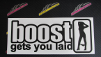 Samolepka Boost gets you laid
